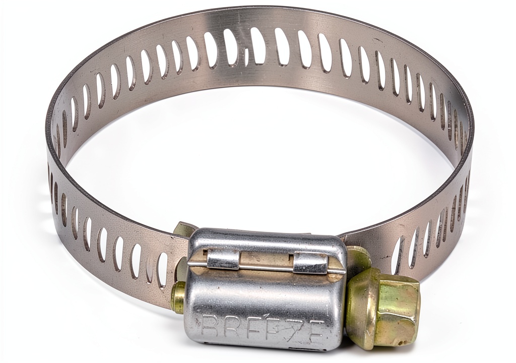 Breeze automotive clamp installed on a vehicle hose