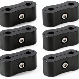 Aluminum Brake Clip Set 6 Black Motoparty-0
