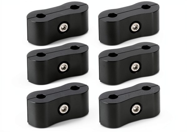 Aluminum Brake Clip Set 6 Black Motoparty-0