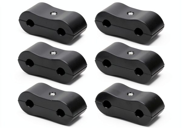 Aluminum Brake Clip Set 6 Black Motoparty-1
