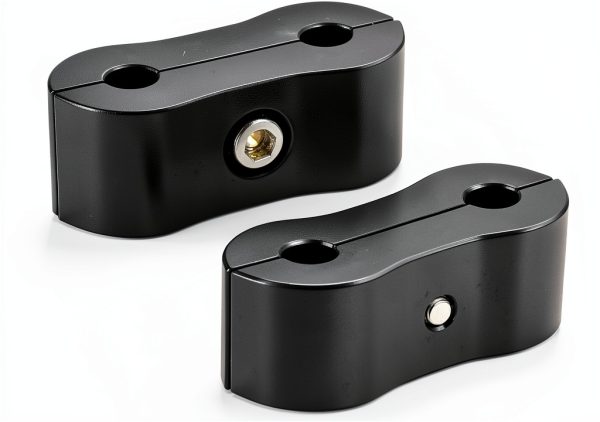 Aluminum Brake Clip Set 6 Black Motoparty-4