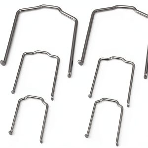 PQY Radiator Hose Clip Set 154 23 Silver Metal Industrial Clamp 2 Pack-0