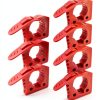 ADTOPI Quick Release Rubber Shovel Clamp Mount 7 Pack Red Heavy Duty-6