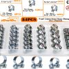 Hose Clamp Kit zDwfDc 34PCS Zinc Plated Steel Classic Design-0