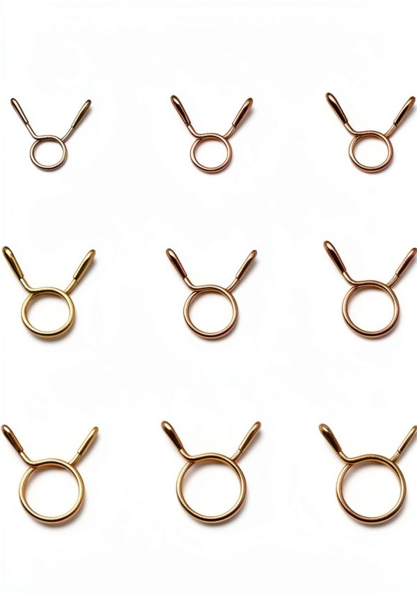 Fuel Hose Clamps Tnisesm 310pcs Classic Steel Zinc Set 9 Sizes-1