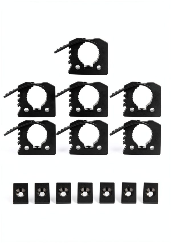 ADTOPI Large Rubber Clamp Shovel Holder 7‑Pack Heavy Duty Mount-7