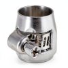 X AUTOHAUX Hose Finisher Clamp AN6 Silver Tone 4‑Piece Set-2