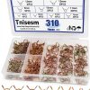 Fuel Hose Clamps Tnisesm 310pcs Classic Steel Zinc Set 9 Sizes-0