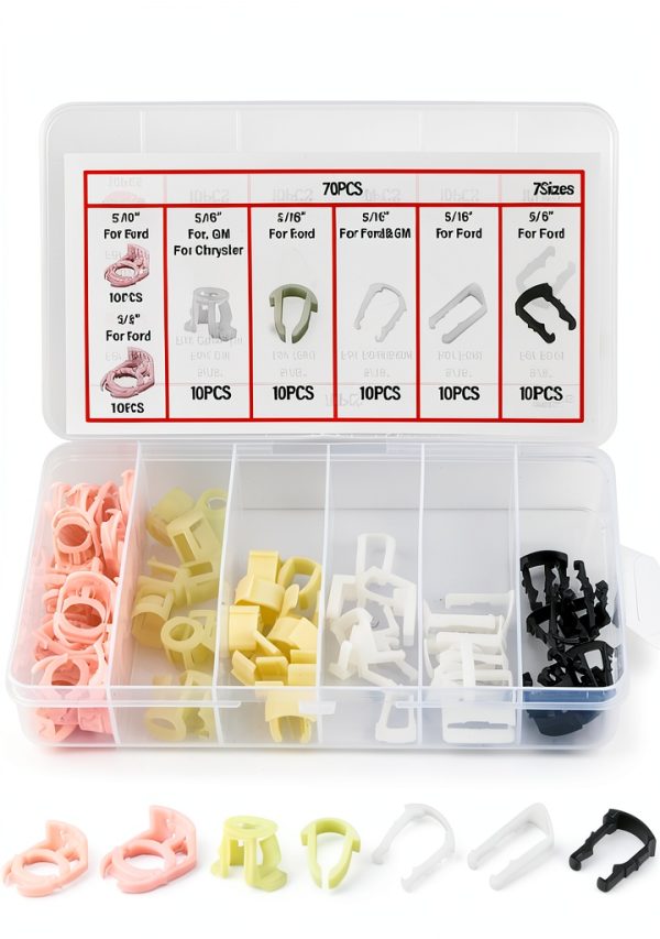 Fuel Line Clips YGDMD Automotive Plastic Retainer Set 70pcs MultiColor-0
