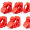 ADTOPI Quick Release Rubber Shovel Clamp Mount 7 Pack Red Heavy Duty-0