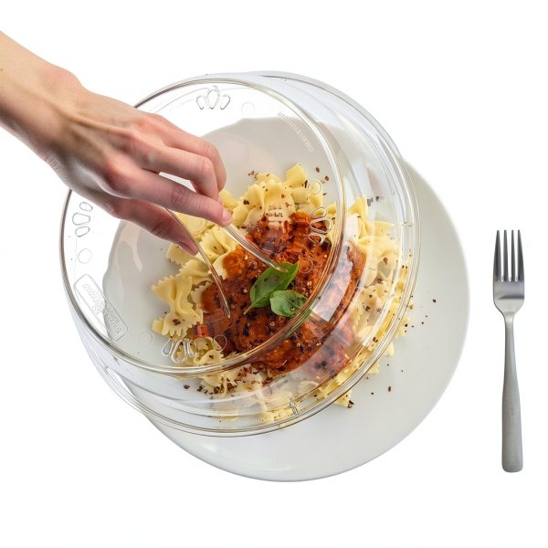 Nordic Ware Deluxe Plate Cover 10" Microwave – Clear BPA-Free Plastic-1