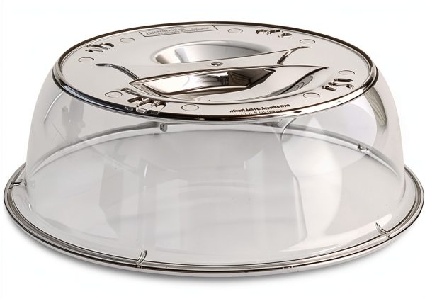 Nordic Ware Deluxe Plate Cover 10" Microwave – Clear BPA-Free Plastic-0