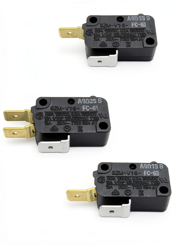 LONYE Microwave Door Switch Replacement for Whirlpool SZM-V16 - 3pcs-0