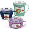Sistema Microwave Containers with Steam Release Vents BPA-Free 3 Pack-0