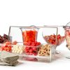Oaklyn Large Clear Condiment Server Organizer with Ice and Containers-6
